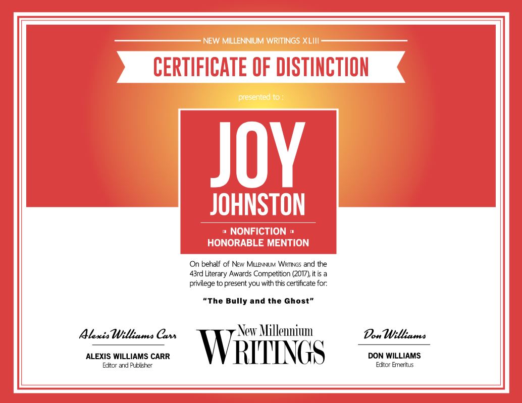 nmw honorable mention award